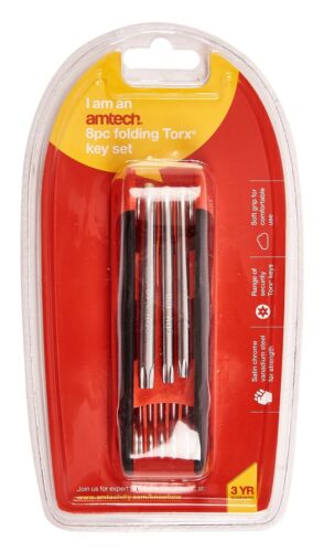 JEU DE CLÉS TORX PLIANTES 8 PIÈCES AMTECH
