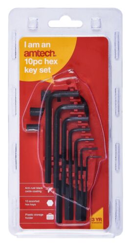 AMTECH  HEX KEY D/BLISTER 10PC