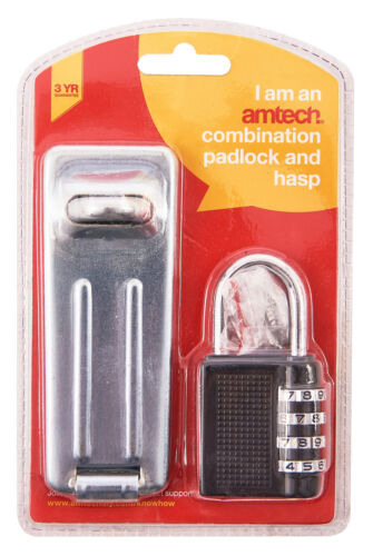 AMTECH  PADLOCK & HASP COMBINATION