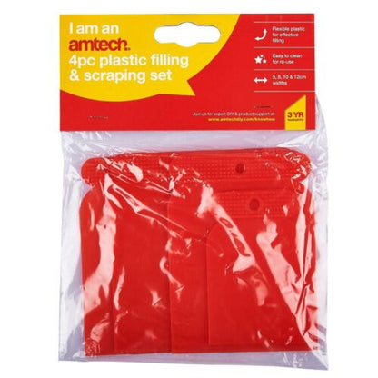 RACLETTE PLASTIQUE AMTECH 4 PIÈCES