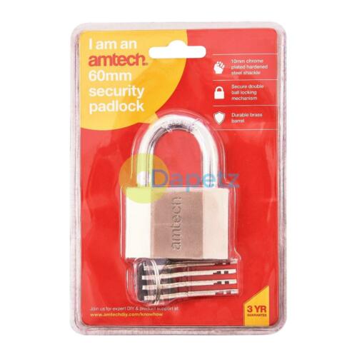 AMTECH  PADLOCK SECURITY 60MM