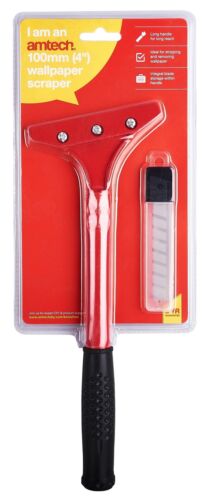 AMTECH GRATTOIR DÉCOLLEUR DE PAPIER PEINT DELUXE 4 POUCES