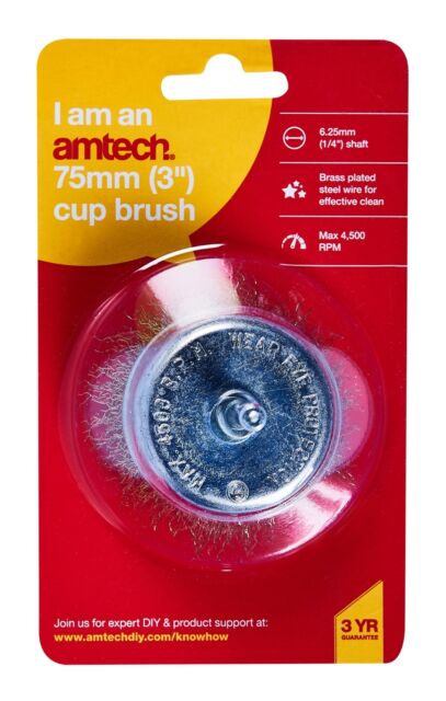 AMTECH CUP BRUSH 3inch