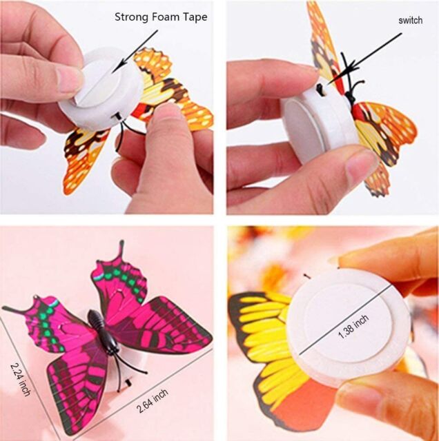 BLACKSPUR FIBRE OPTIC COLOUR CHANGING BUTTERFLY