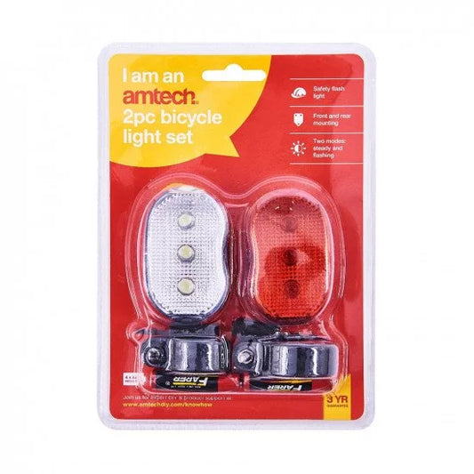 AMTECH LED BIKE LIGHT 2PCE 1825